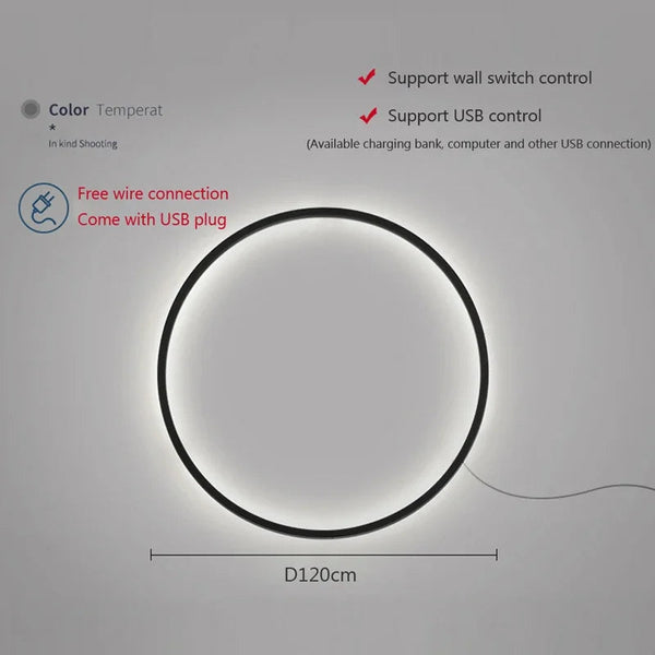 Elegant LED Circle Wall Light